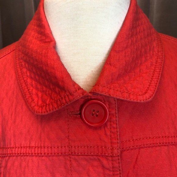 Liz Claiborne jacket. Thin quilt swingy hip length size large petite - Picture 3 of 16